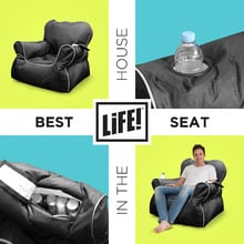 Black Chill Out Beanbag Chair Cover